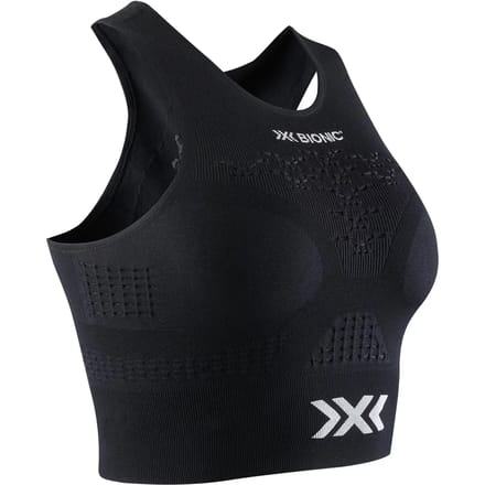X-Bionic Energizer 4.0 Fitness Crop Top Dames Zwart/Wit - Maat S