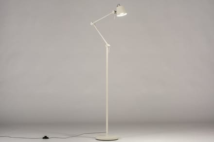 Lumidora Vloerlamp 74428 - SYDNEY - GU10 - Wit - Creme - Metaal
