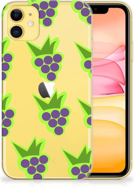 Apple iPhone 11 Siliconen Case Druiven