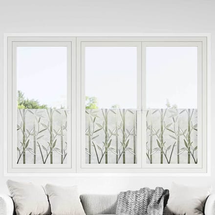 vidaXL - Statische - Raamfolie - Frosted - bamboe - 45 - x - 500 - cm - PVC