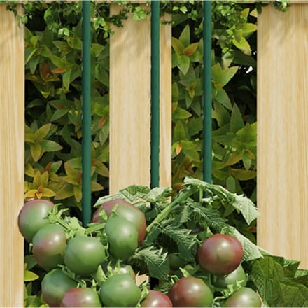 vidaXL - Plantenstaken - 30 - st - 60 - cm - staal - groen