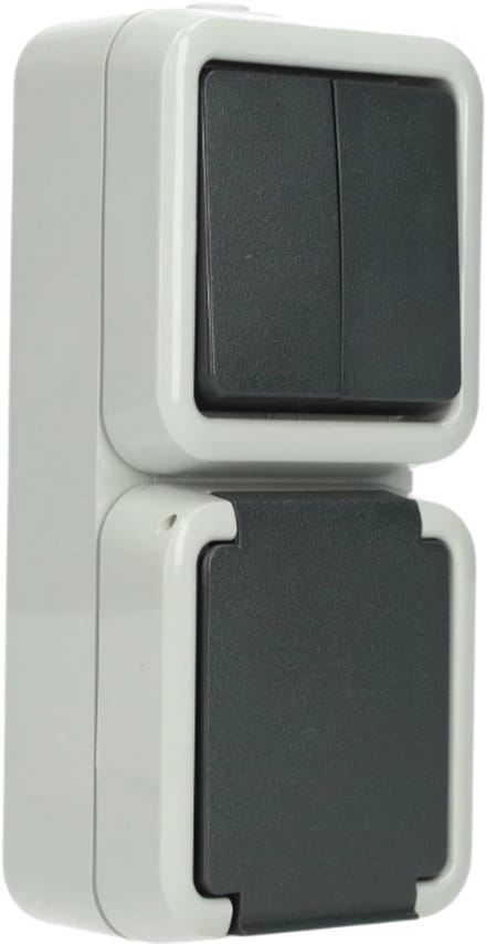 Peha combinatie serie 2x1 polig RA