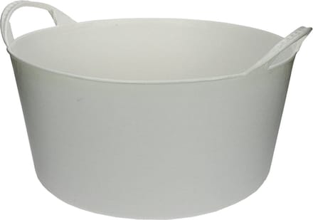 Talen Tools - Flexibel kuipje - Met hendels - Kunststof - 12 liter - Wit