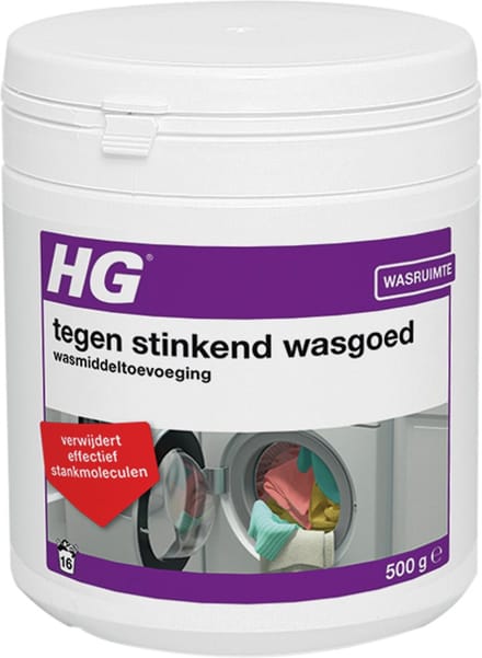 HG tegen stinkend wasgoed wasmiddeltoevoeging 500gr