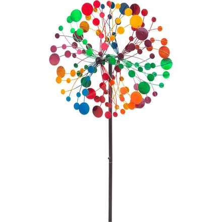 Windvanger HQ Metal Wind Spinner: Multi-colored Kaleidoscope Duett 110226 Rood 39 x 122 cm
