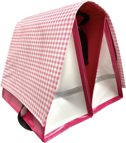 Du Baj  Budget L Pepita Pink - Dubbele Fietstas - 45 l - Roze