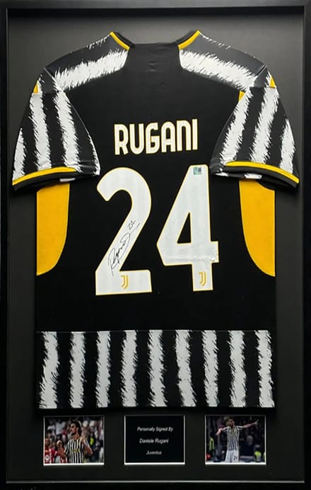 Daniele Rugani Juventus 23/24 ingelijst thuis shirt
