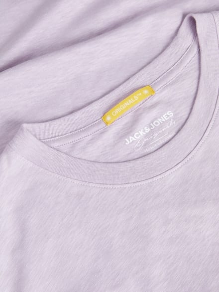 Jack & Jones - T-shirt - Maat L - Mannen - Paars - katoen