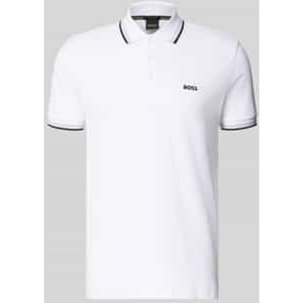 Regular fit poloshirt met labelstitching, model 'Paddy'