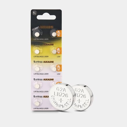 Uniross Alkaline Coin Cells AG2 10 pack