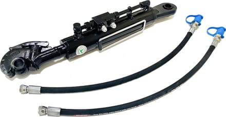 Hydraulische Topstang Cat 2 - 680 - 1036 mm - Vanghaak - Inclusief 2 Slangen
