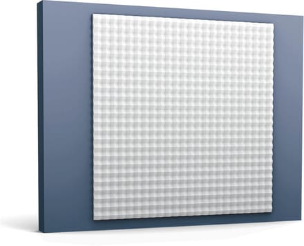 3d muurpaneel Orac Decor W117 MODERN SLOPE Wandpaneel Sierelement modern design wit 1 m2