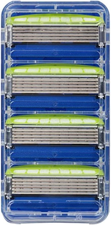 Scheermesjes Hydro 5 - Scheerkoppen - Gevoelige Huid - Hydraterend Gel Reservoir - 4 stuks - Blauw