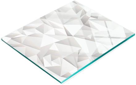 Keukenplank van gehard glas met decoratieve abstracte afbeeldingen, 60x52 cm