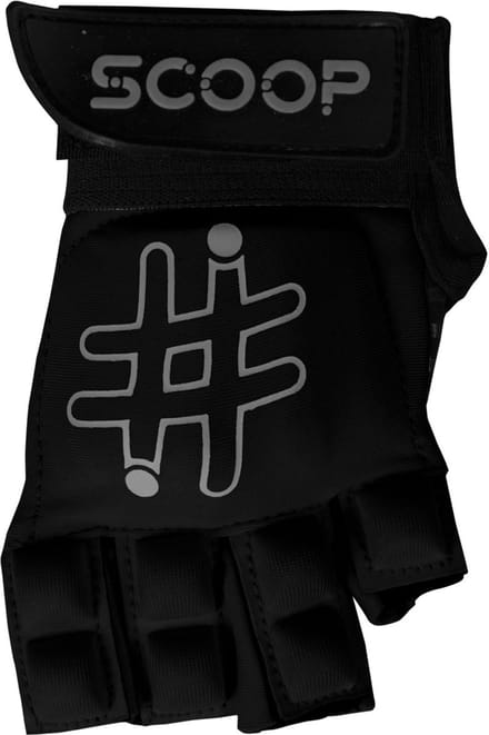 Scoop Hockeyhandschoenen Model 2 - Met Extra Grip & Bescherming - Zwart - Maat M