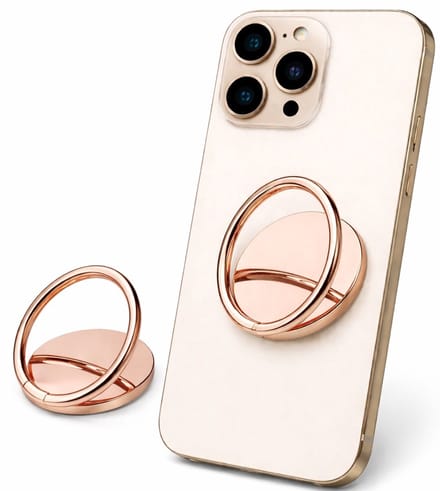 Ring Houder Draaibaar I Ring Button I Telefoonbutton I Telefoon Standaard I Telefoon Ring Houder I Roze