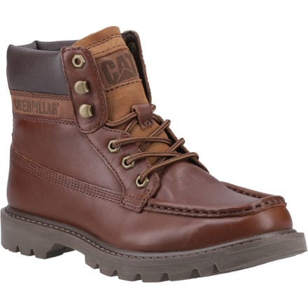 CAT Lifestyle Colorado Moc Toe Leren Herenschoenen Nuthatch Enkelboots
