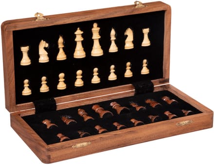 Atmosphera Laney Houten Schaakspel - 31x31x3cm - Multi