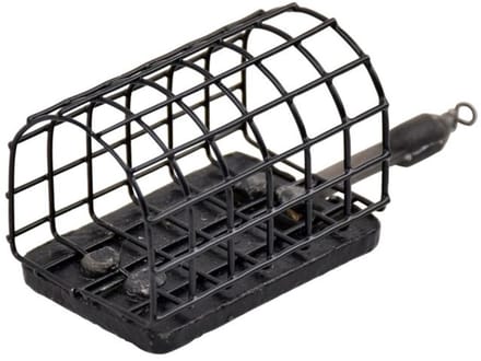 Garbolino Flat Oval Feeder - Metal Feeder - Open Ends - Maat : Medium 40g