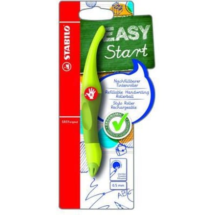 STABILO EASYoriginal - Ergonomische Rollerball - Rechtshandig - Blauwe Inkt - Navulbaar - Lime/Groen
