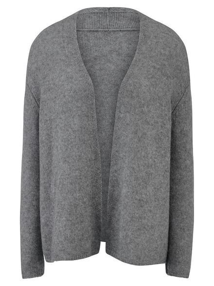 Vest en 100% kasjmier Van Peter Hahn grijs