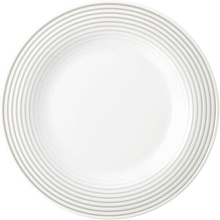 (6 stuks) SELTMANN WEIDEN Bord - plat - Ø 215mm - Parelgrijs