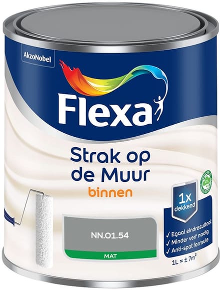 Flexa - Strak Op De Muur Binnen Mat - Nn.01.54 - Mengverf - 1 L