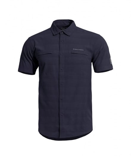Pentagon Ripple Sunproof Overhemd Met Korte Mouwen Blauw L Man