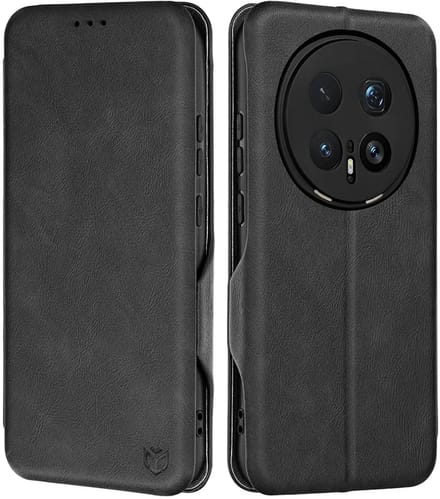 Hoesje geschikt voor HONOR Magic8 Pro - Techsuit Safe+ Book Wallet Case - Zwart