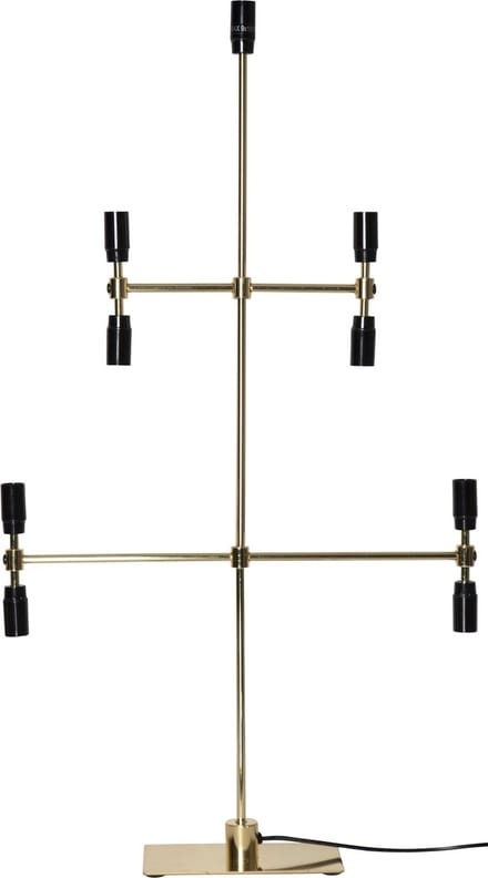 Star Trading kandelaar 'Twice', 5-armig, 9-vlam, messing, 91cm