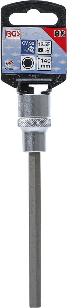 BGS Dopsleutelbit lengte 140 mm 1/2 INBUS 8 mm