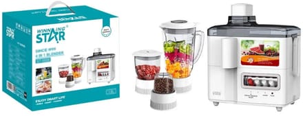 Winning Star 4-in-1 Mixer – 350w Multifunctionele Oranje Juicer