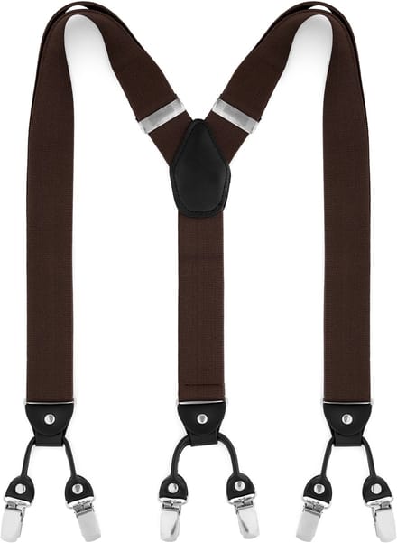 Brede Donkerbruine Clipbretels
