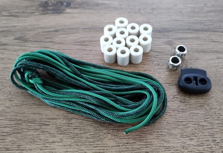 DIY Pakket / Doe Het Zelf / Anti-Tekenband EM kralen Groen maat 60-70