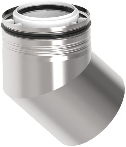BRÖTJE Bocht K80 KB45 VA, 45Grd, konz., DN 80/125, PP/VA, 7810234