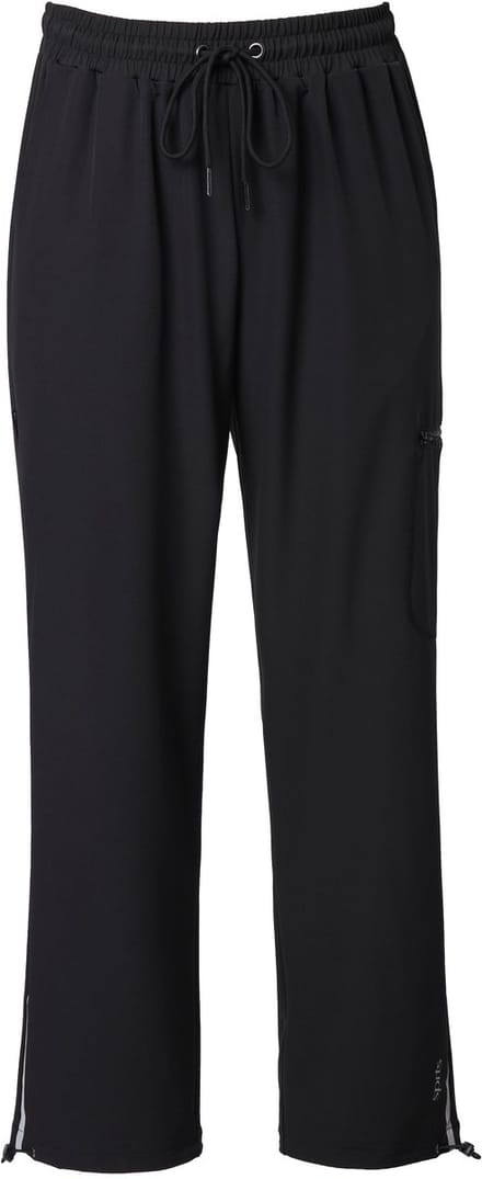 Ulla Popken - Dames - Functionele joggingbroek waterafstotend Powerstretch - Zwart - Maat 58+