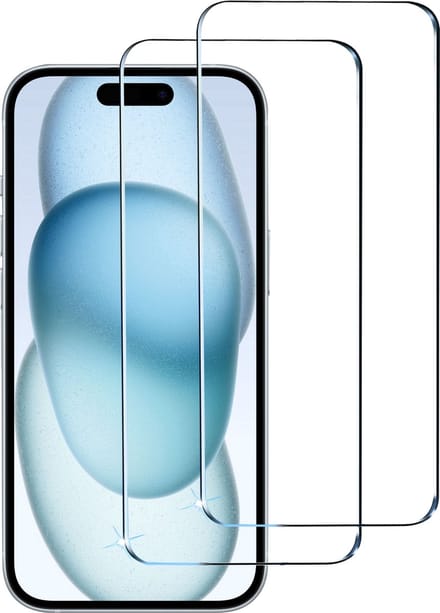 BixB screenprotectors 2 Stuks geschikt voor iPhone 16 Plus Screenprotector - gehard glas Tempered Glass