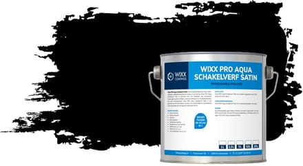 Wixx PRO Aqua Schakelverf Satin - 20L - RAL 9005 | Gitzwart