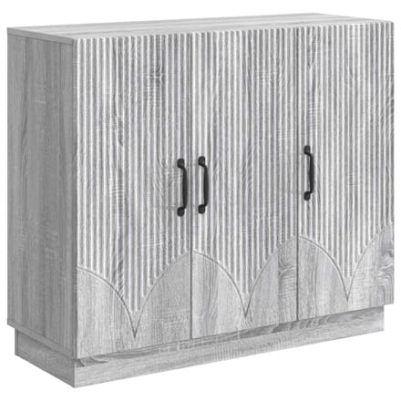 vidaXL - Dressoir - Grijs - sonoma - 89 - x - 34,5 - x - 77 - cm - Bewerkt - hout