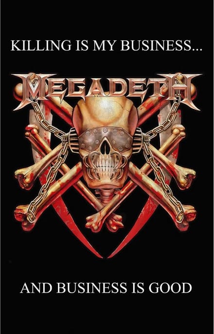 Megadeth Killing Is My Business - Textielposter