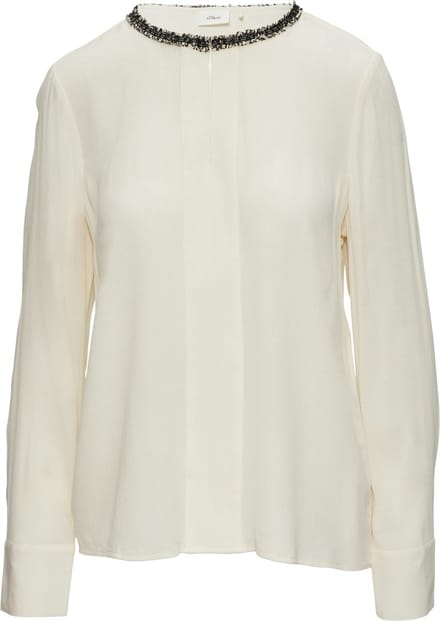 s.Oliver BLACK LABEL - Bloes - Maat 36 - Vrouwen - 0700 WHITE -