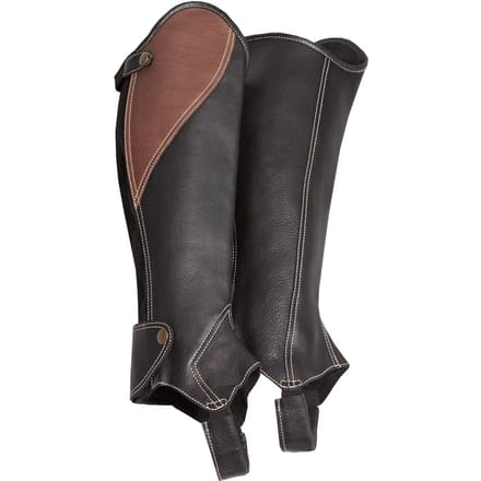Bicolore mini-chaps van leer Kieffer Arlene