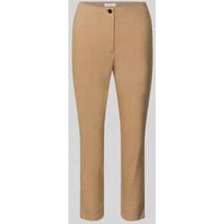 slim fit stoffen broek in verkorte pasvorm