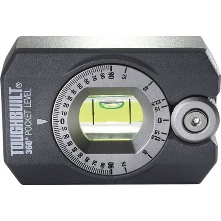 Toughbuilt draagbare 360deg zakwaterpas magnetisch 360deg