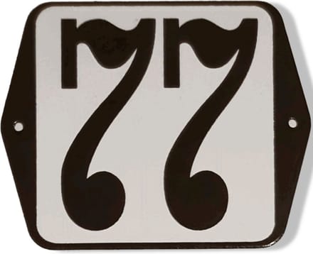 Huisnummer standaard nummer 77