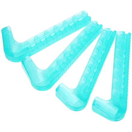 Lot de 2 paires de protège-lames de patins à glace portables et réglables bleu