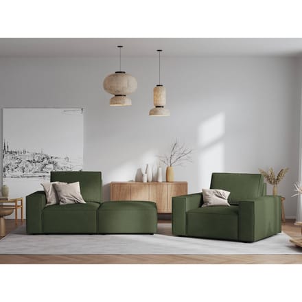 Fauteuil Carlo ribstof | Milo Casa
