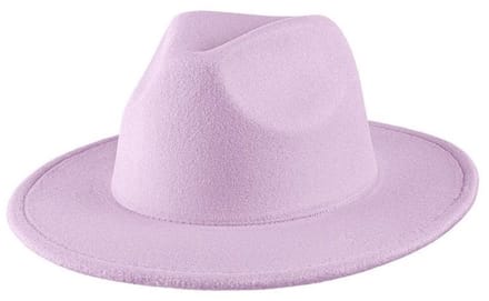 ZoeZo Design - hoed - Fedora hoed - lila - licht paars - 56/58 cm - vilt - polyester