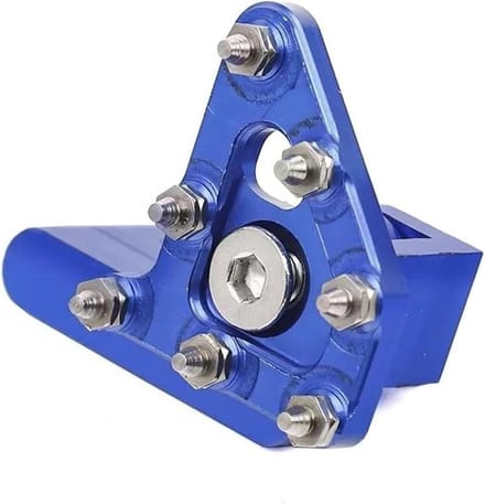 Motorfiets Voetsteunen - Remhendel Pedalen - Veilige Grip - Efficiënte Modderafvoer - Universele Pasvorm - Blauw