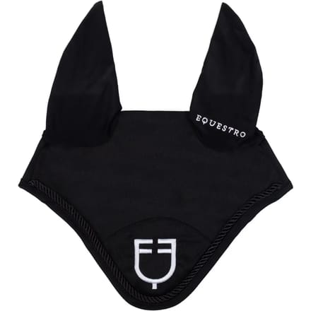 Vliegenmasker voor paard met trekkoord Equestro
